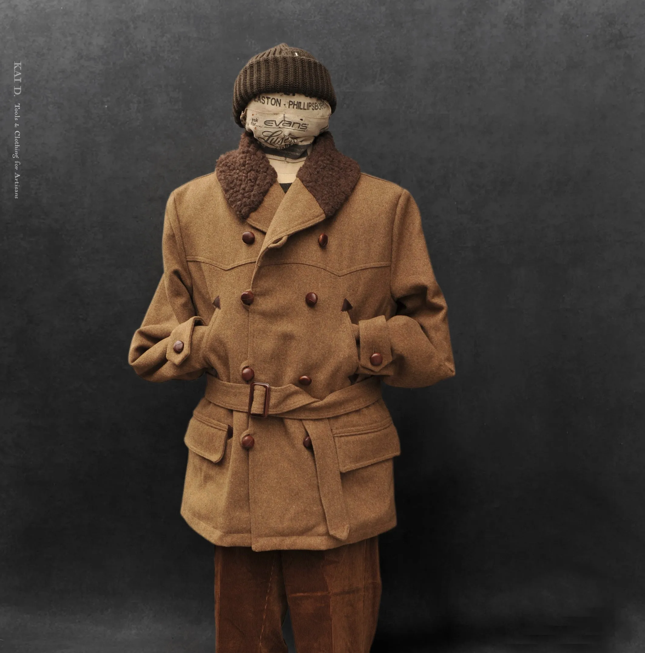 1945 Shawl Collar Peacoat - M, L, XL (NO RETURN)