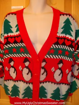 80s FABULOUS Cheesy Christmas Jumper Sweater Penguins