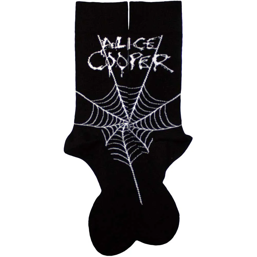 Alice Cooper Unisex Ankle Socks: Web (UK Size 7 - 11)