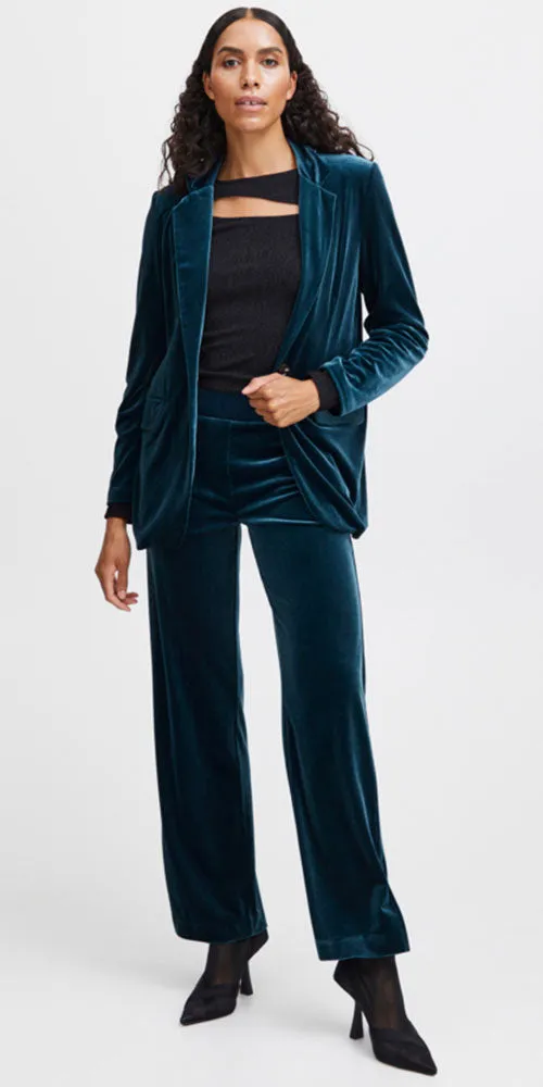 B. Young Velvet Pants, teal