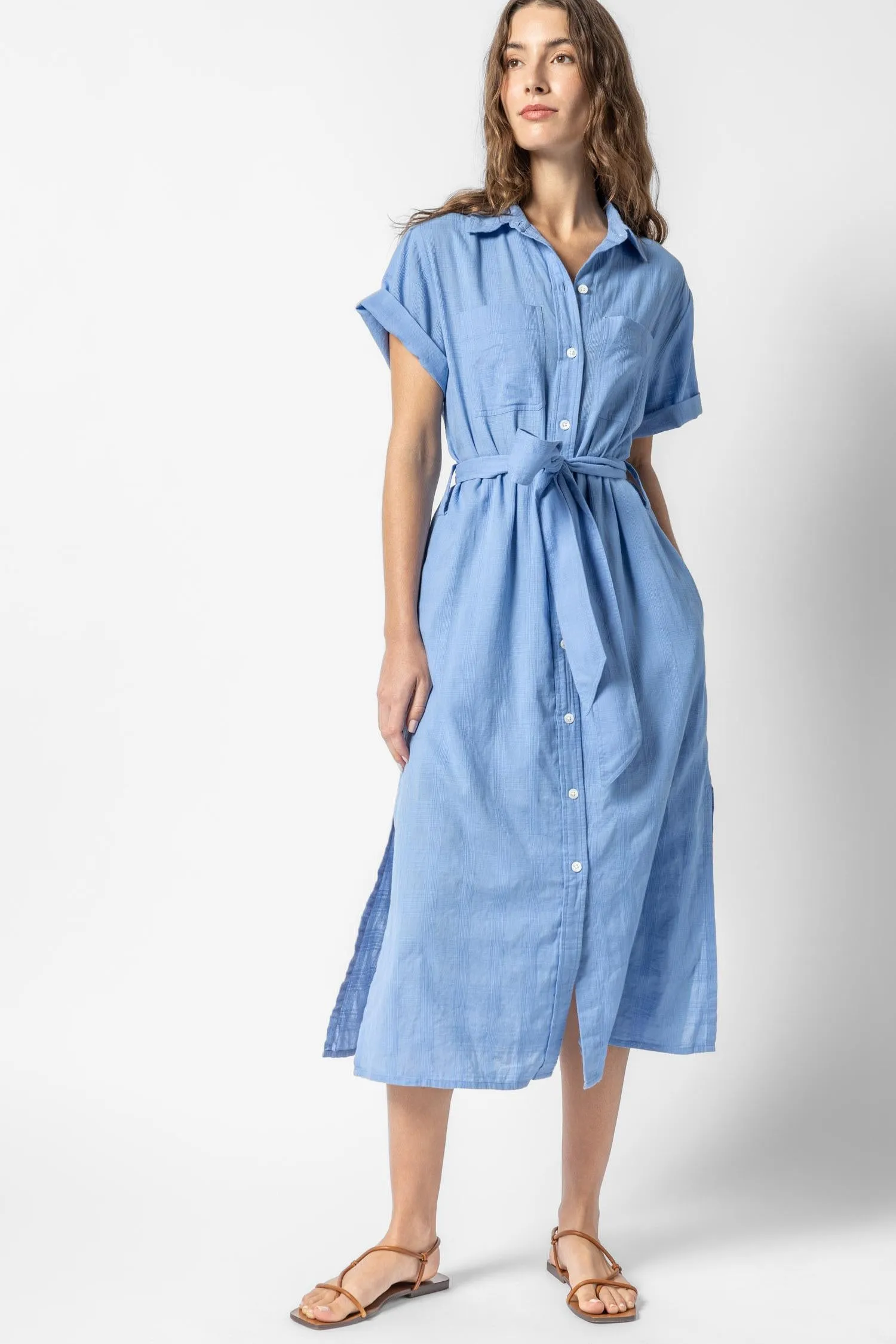 Belted Shirt Dress