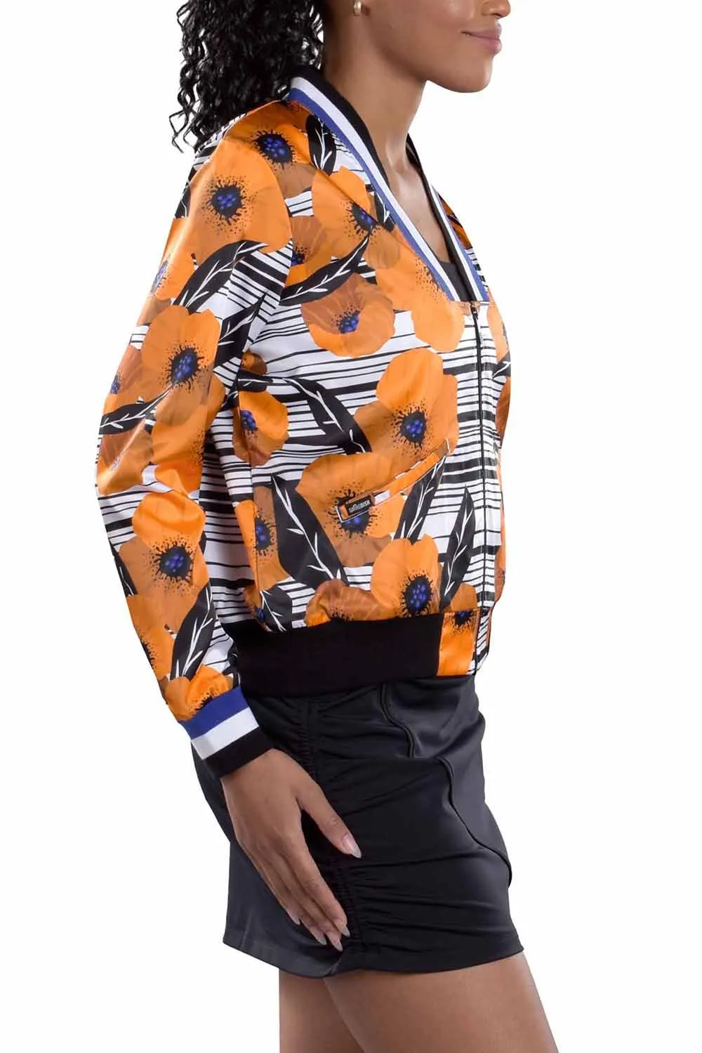 Berlin Print Bomber Jacket - FINAL SALE