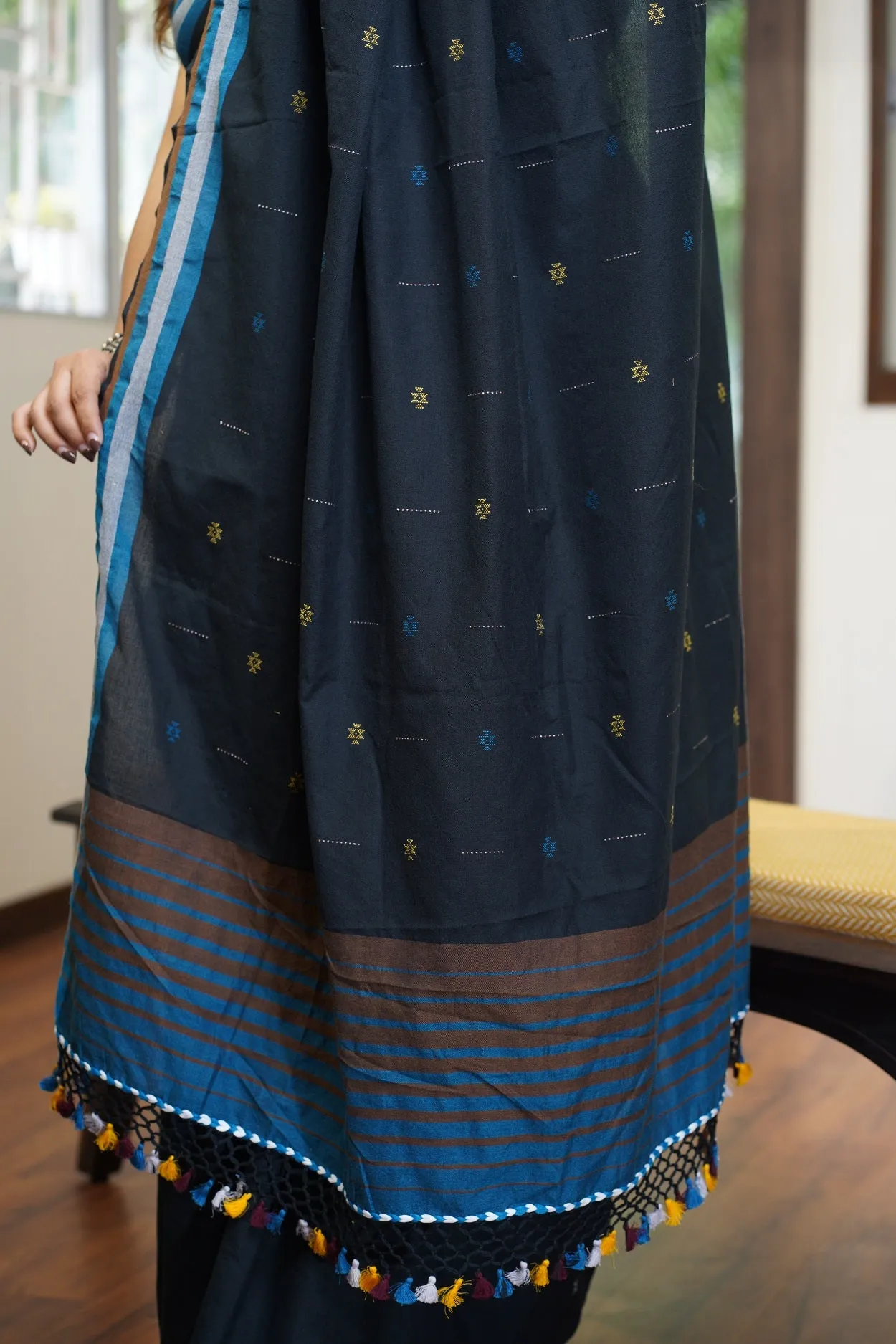 Bhujodi Handwoven Cotton Saree