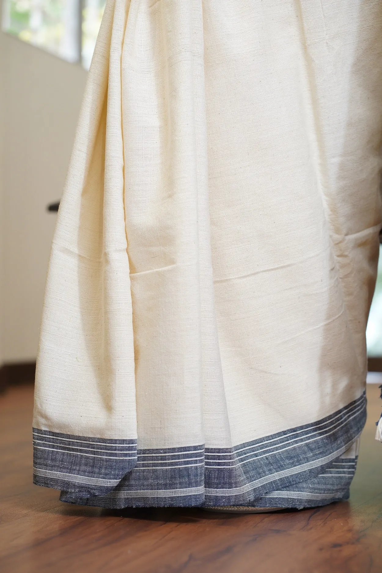 Bhujodi Handwoven Kala Cotton Saree