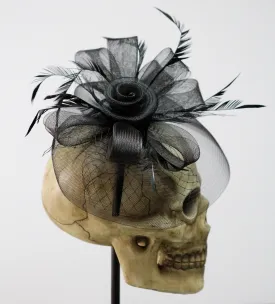 Black Rose Fascinator