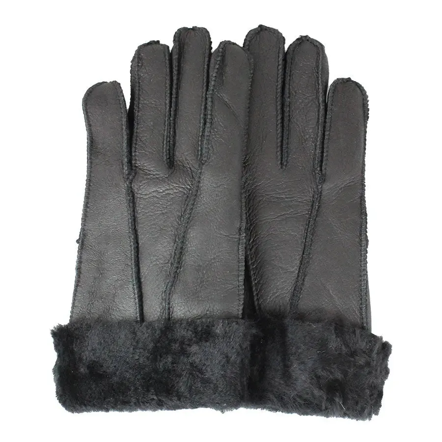 BOL Women's Shearling Lined Leather Gloves