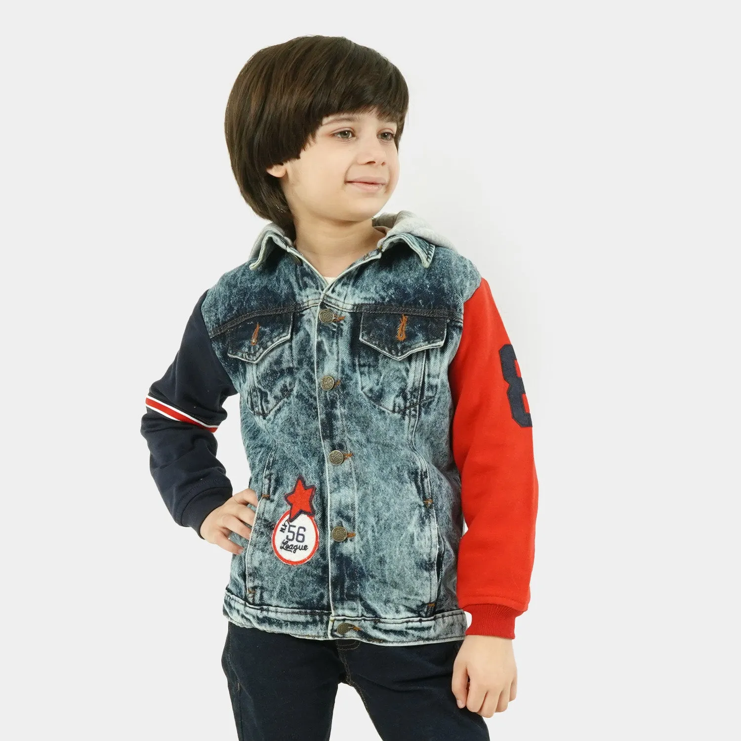 Boys Denim Jacket League - Blue