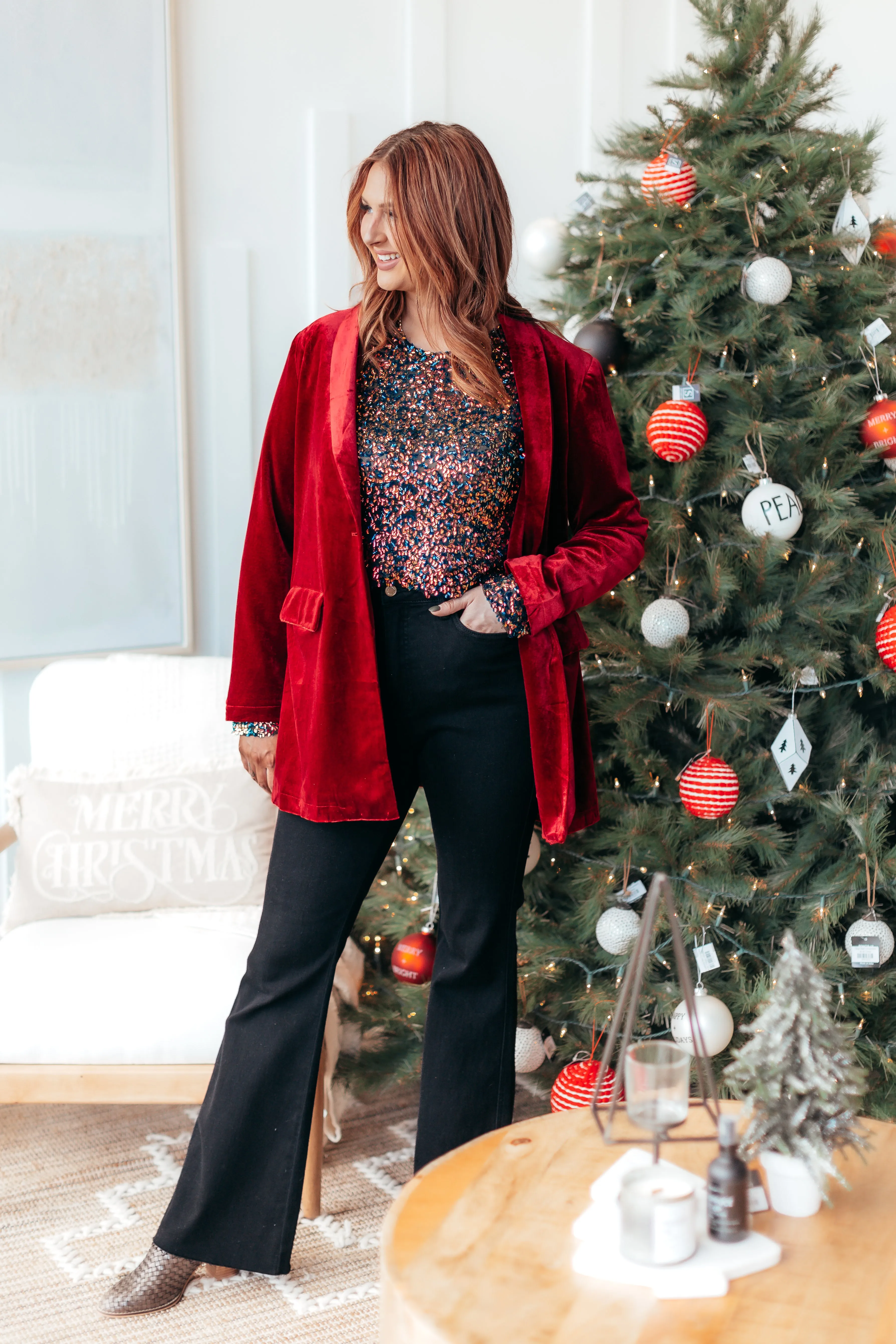 Celebrate Velvet Blazer - 2 Colors