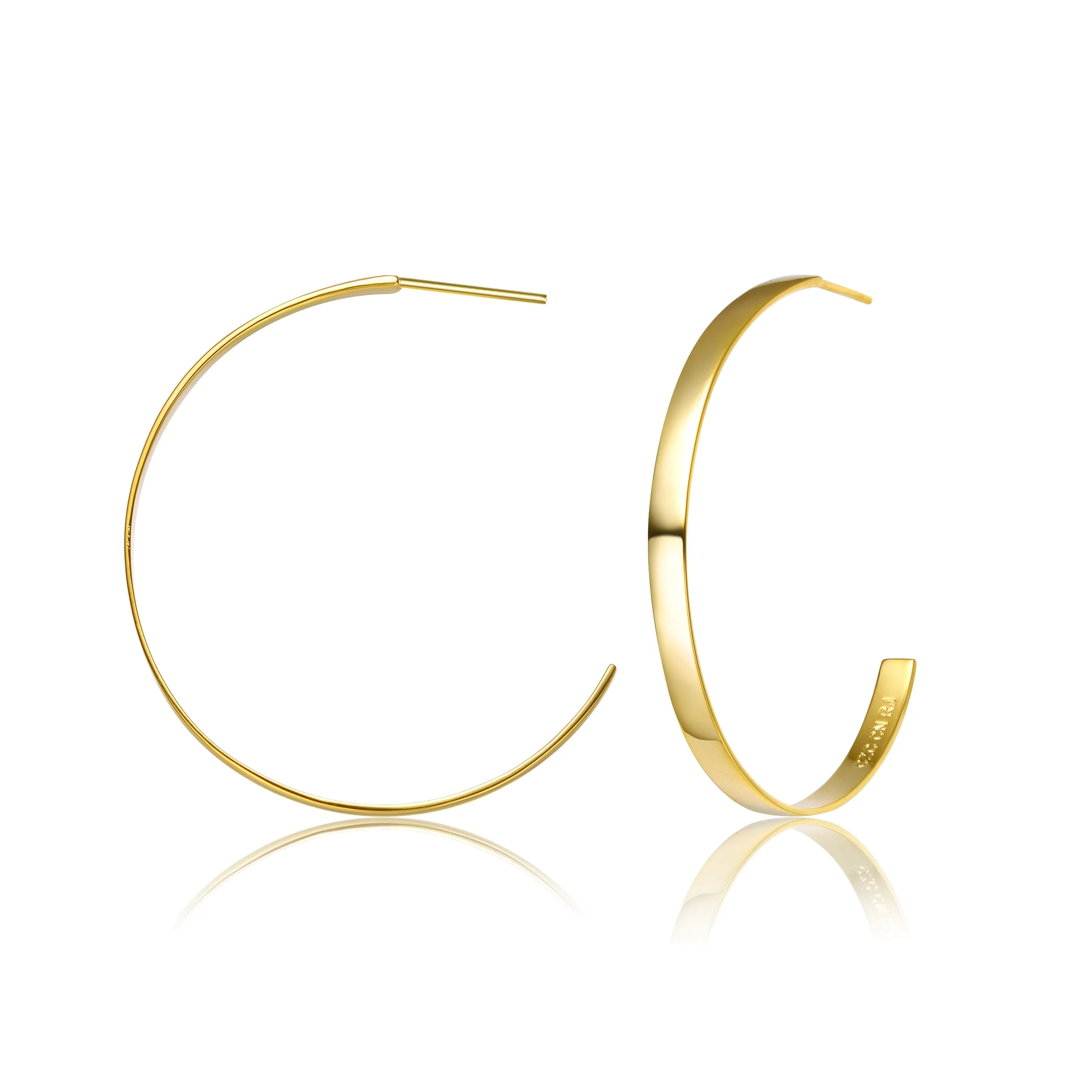 Cléo Sophisticated Open Hoop Earrings