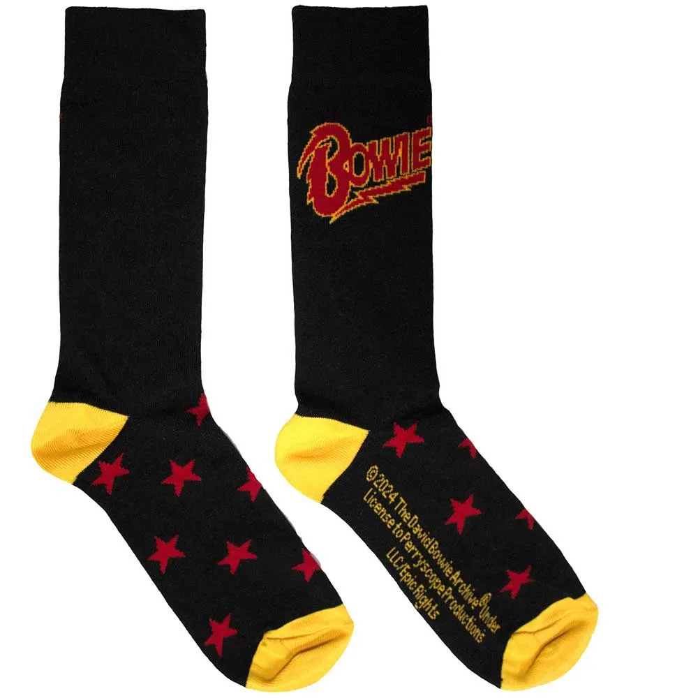 David Bowie Unisex Ankle Socks: Stars (UK Size 6 - 11)