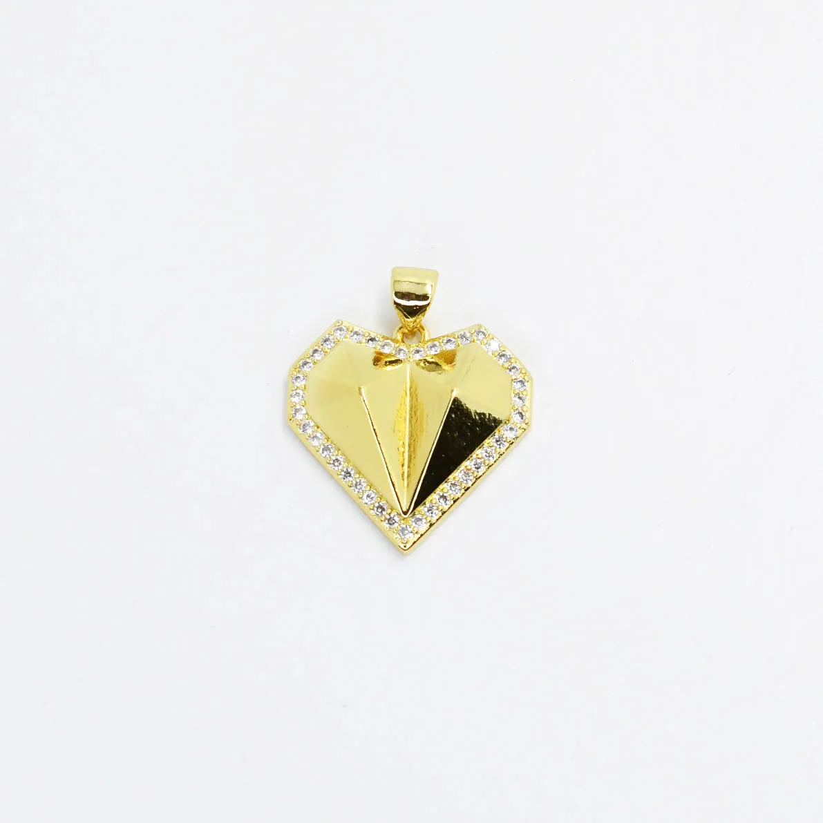 Diamond Shape Heart Charm CH-115