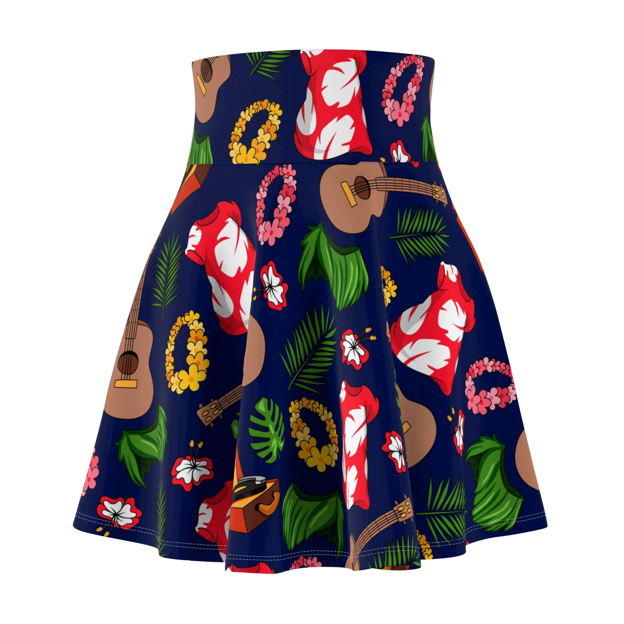 Disney Lilo And Stitch Hawaiian Roller Coaster Women's Skater Skirt