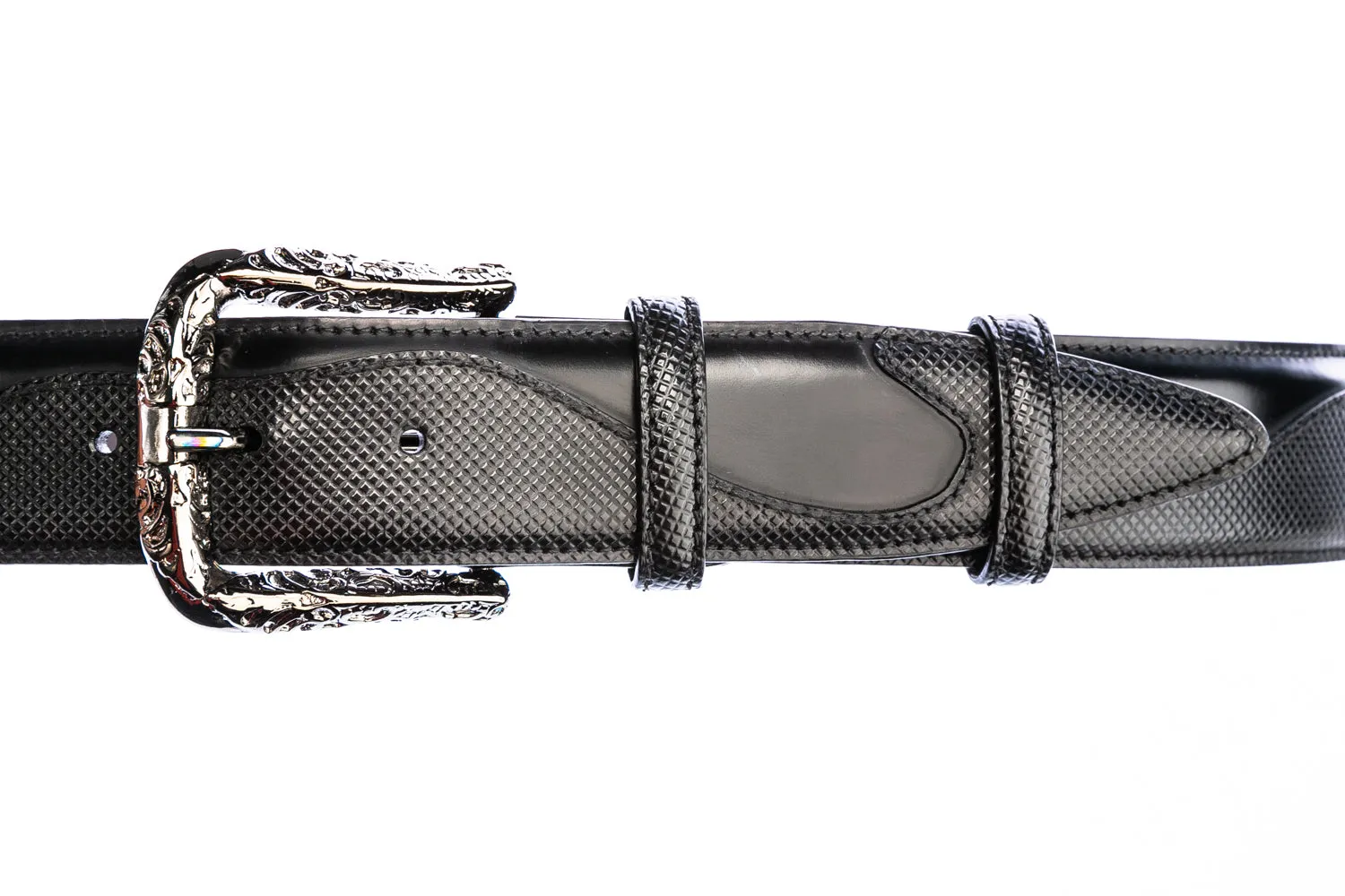 Elliot Rhodes Wave Belt in Black