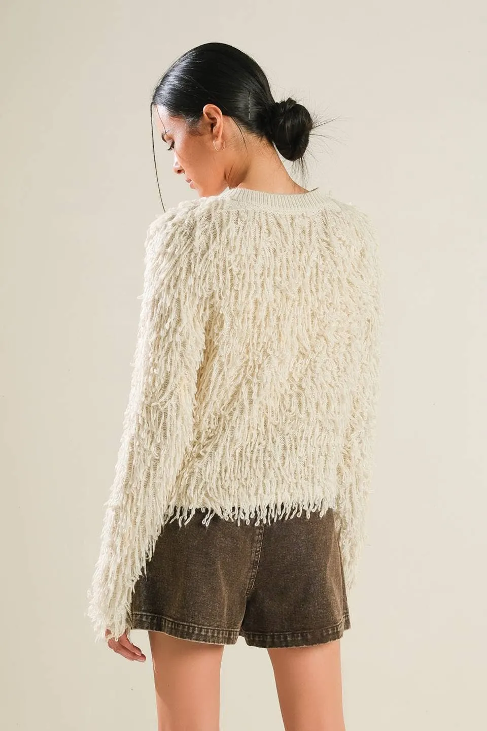 Fringe Knit Cardigan