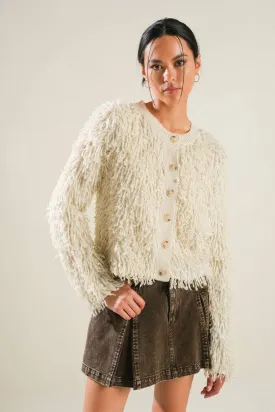 Fringe Knit Cardigan