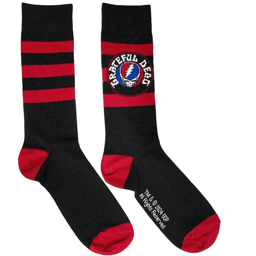 Grateful Dead Unisex Ankle Socks: Steal Your Face Logo (UK Size 6 - 11)