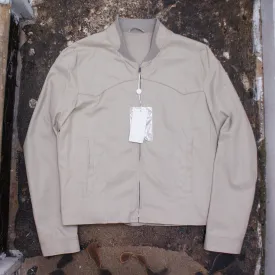 Grey Bomber With Shoulder Yoke