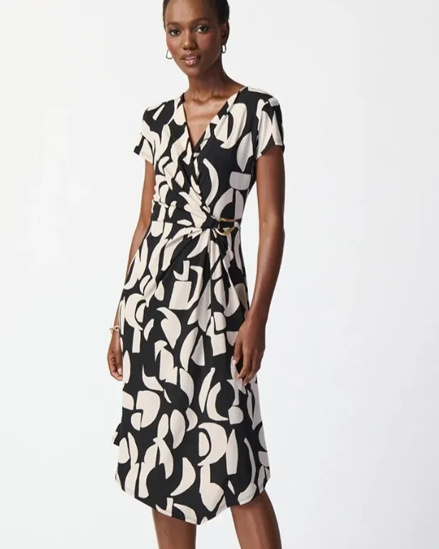 Joseph Ribkoff abstract print dress