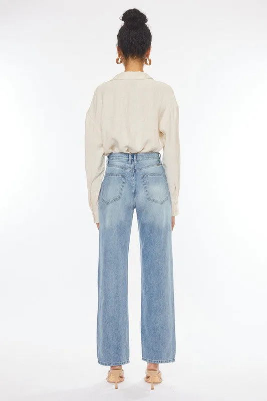 Kan Can 90's Wide Leg Straight Jeans