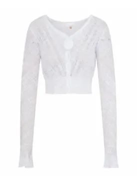 Love Shack Fancy - Luz Cardigan in White