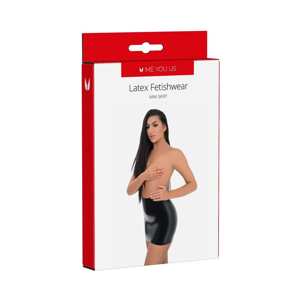 Me You Us Latex Mini Skirt Small