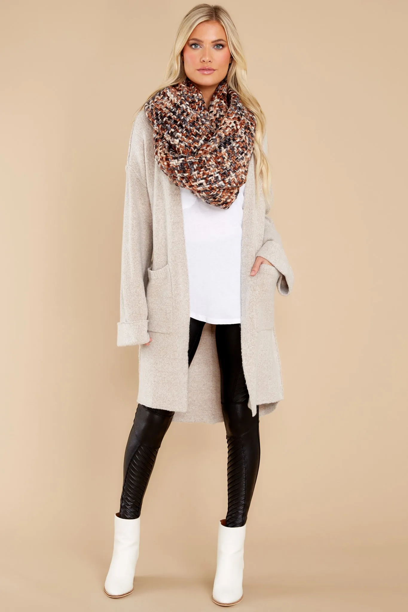 Mountain Roads Light Taupe Cardigan