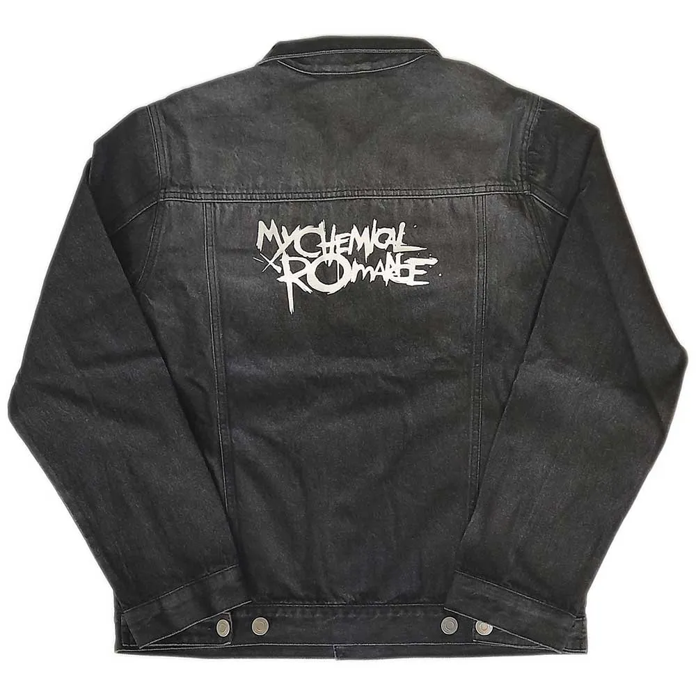 My Chemical Romance Unisex Denim Jacket: Logo (Back Print)