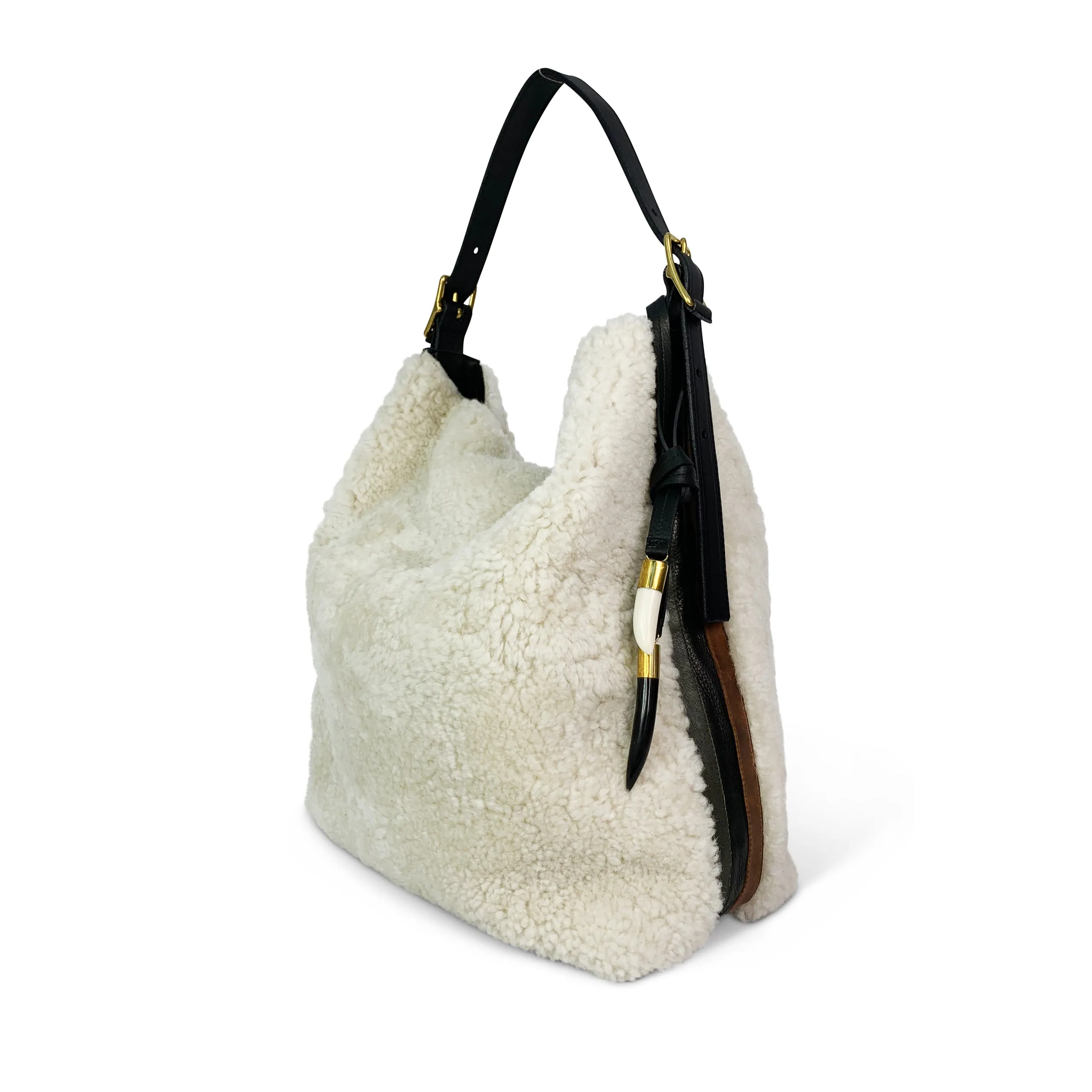 Natural Shearling Somerset Hobo