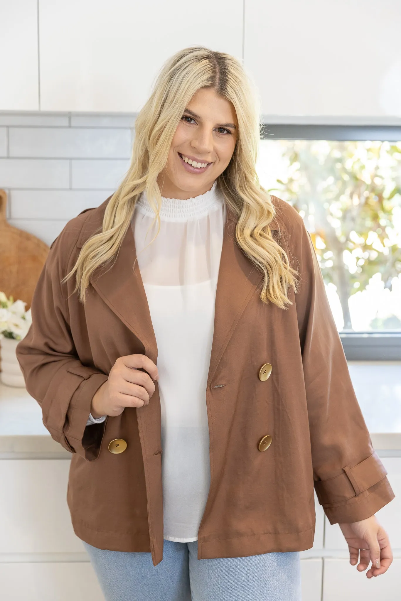 ONE AND ONLY OVERSIZED BLAZER - Mocha