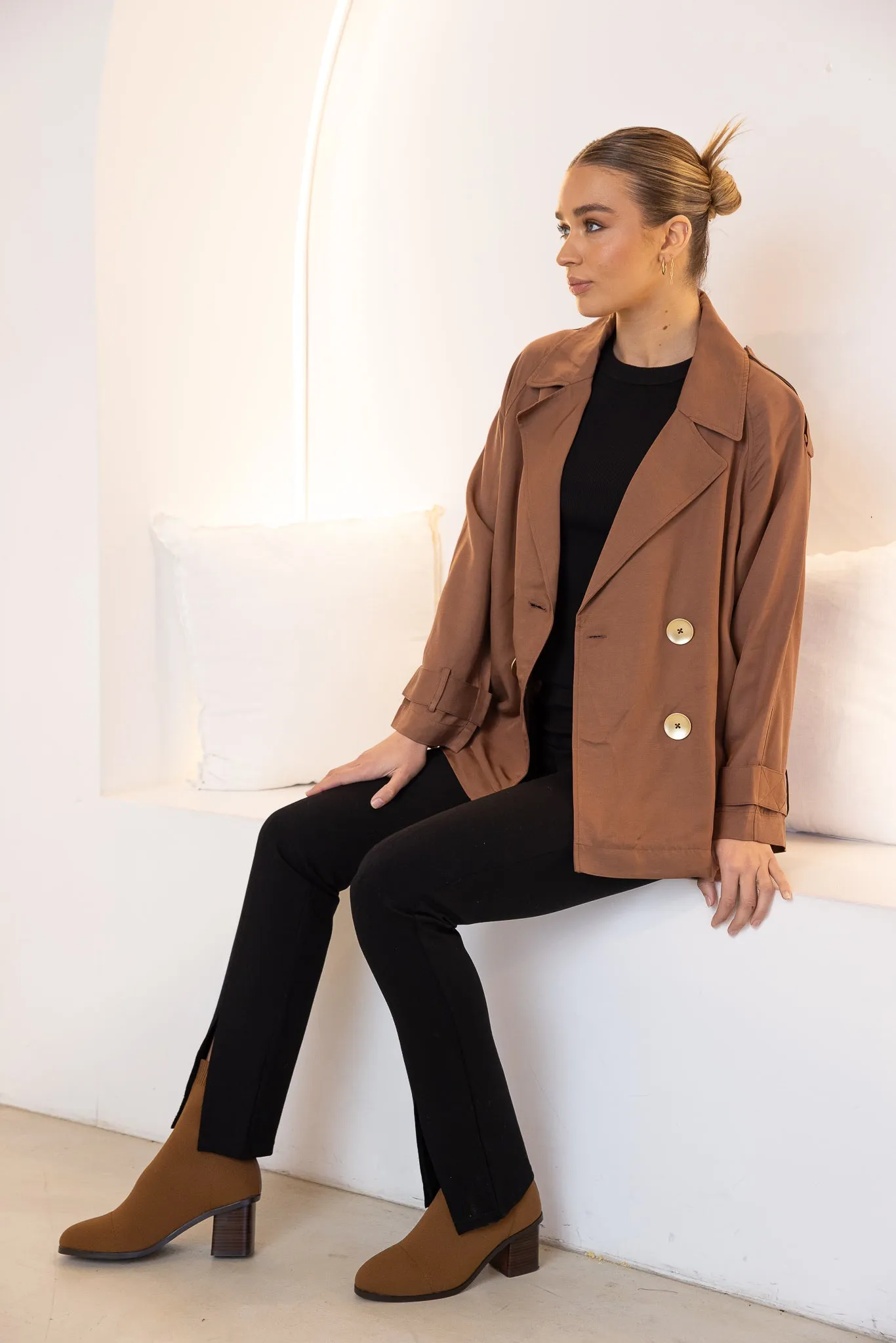 ONE AND ONLY OVERSIZED BLAZER - Mocha