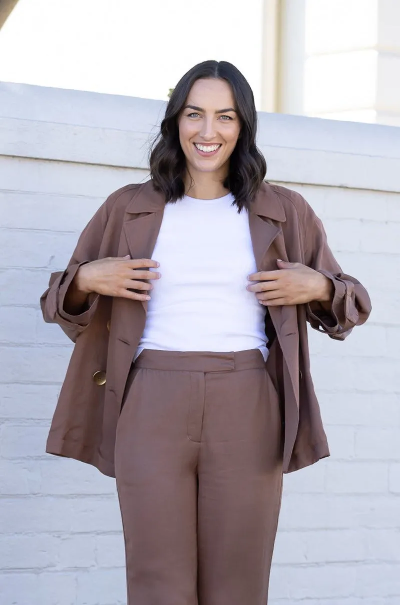 ONE AND ONLY OVERSIZED BLAZER - Mocha