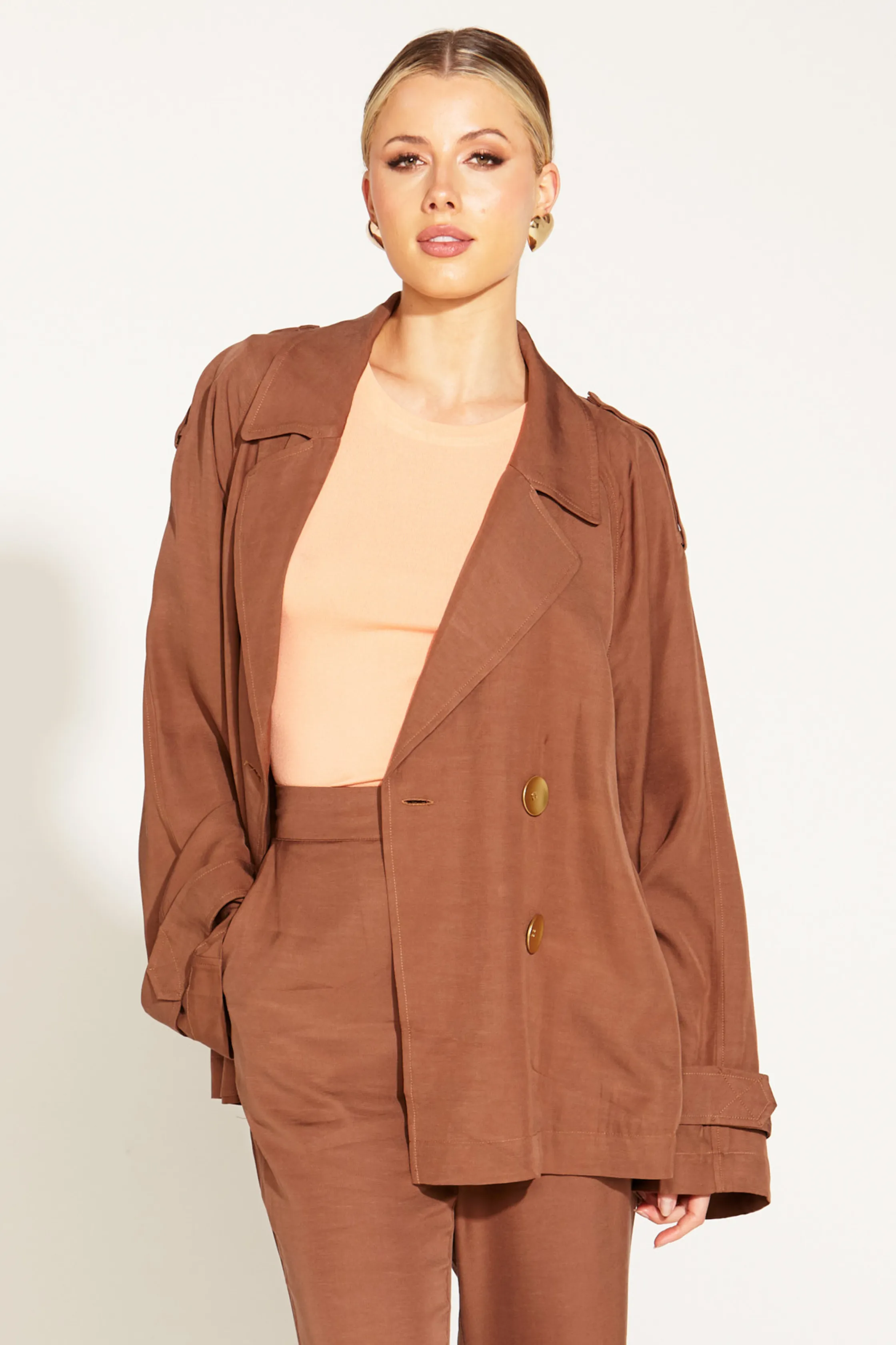 ONE AND ONLY OVERSIZED BLAZER - Mocha