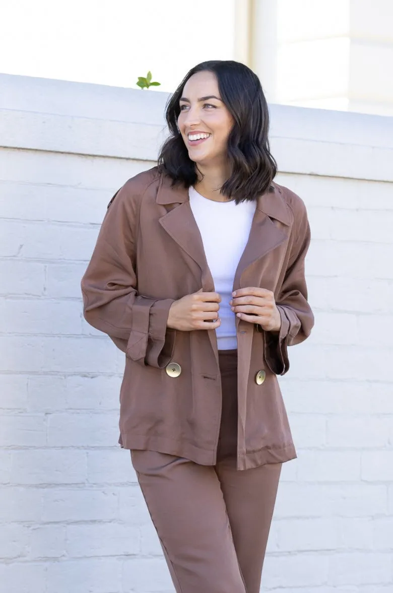 ONE AND ONLY OVERSIZED BLAZER - Mocha