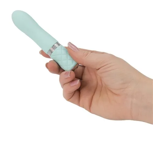 Pillow Talk Flirty Vibrator WSwarovski Crystal Teal