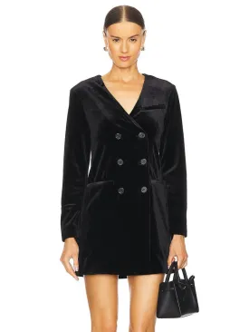 Sanctuary Velvet Blazer Dress - Black