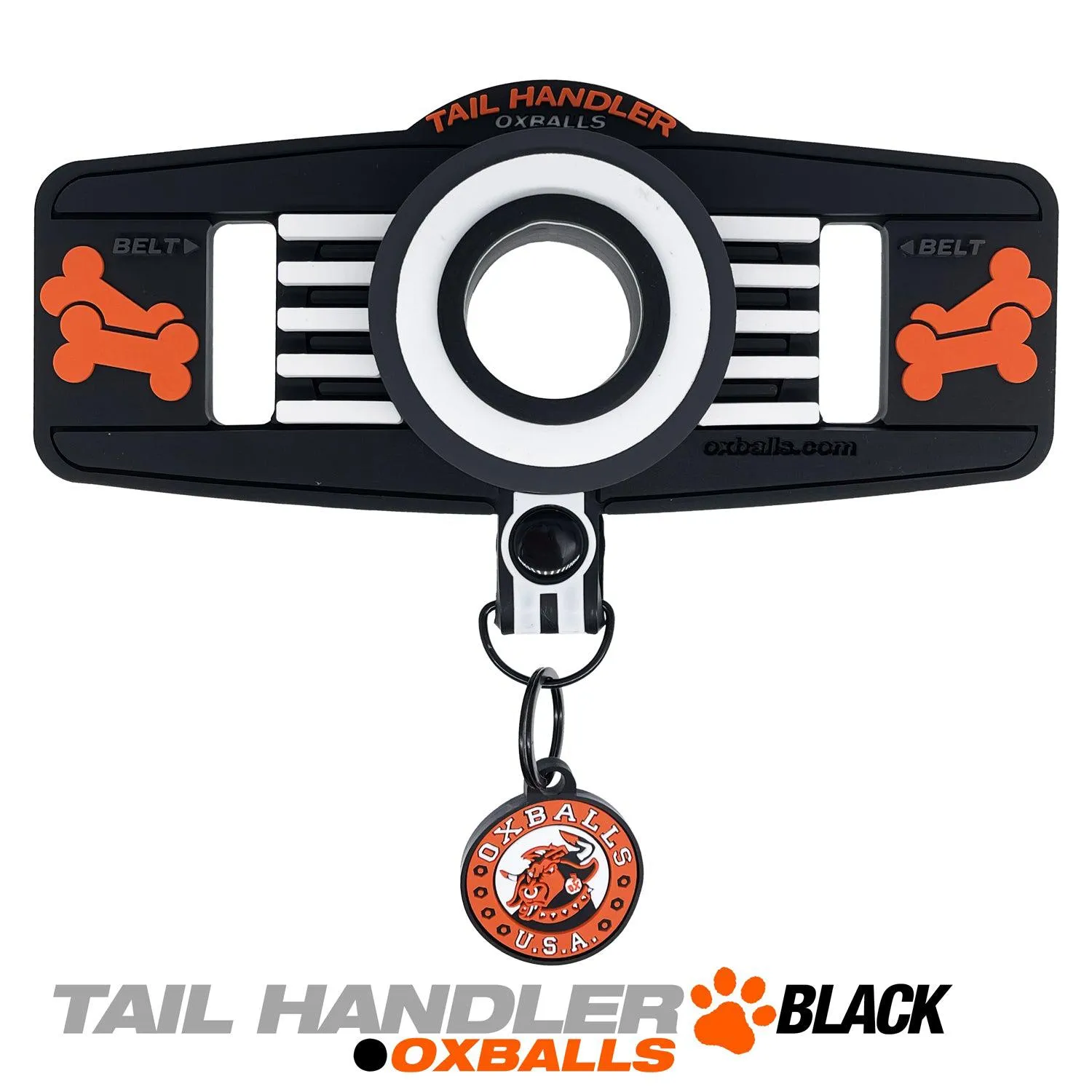 Tail Handler - Belt Strap Show Tail -  Black