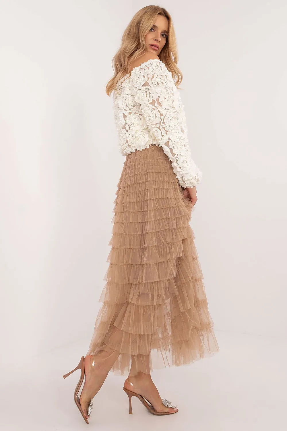 TEEK - Long Ripple Tulle Skirt