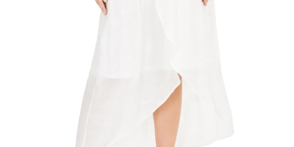 Thalia Sodi Women's Wrap Midi Skirt  White Size Medium