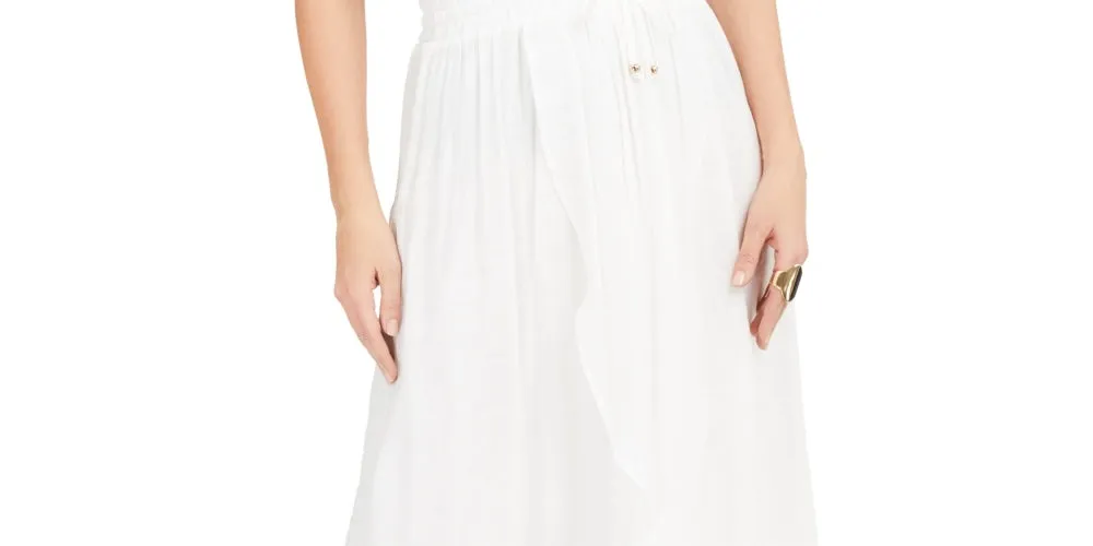 Thalia Sodi Women's Wrap Midi Skirt  White Size Medium