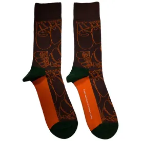 The Beatles Unisex Ankle Socks: Rubber Soul Text Outlines Repeat (UK Size 7 - 11)