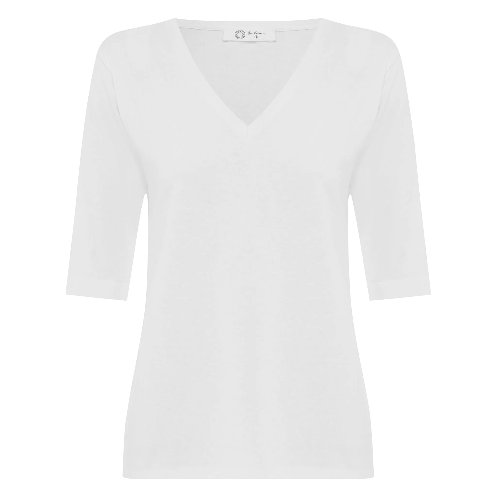 The Birkin Basic White Tee - V-Neck