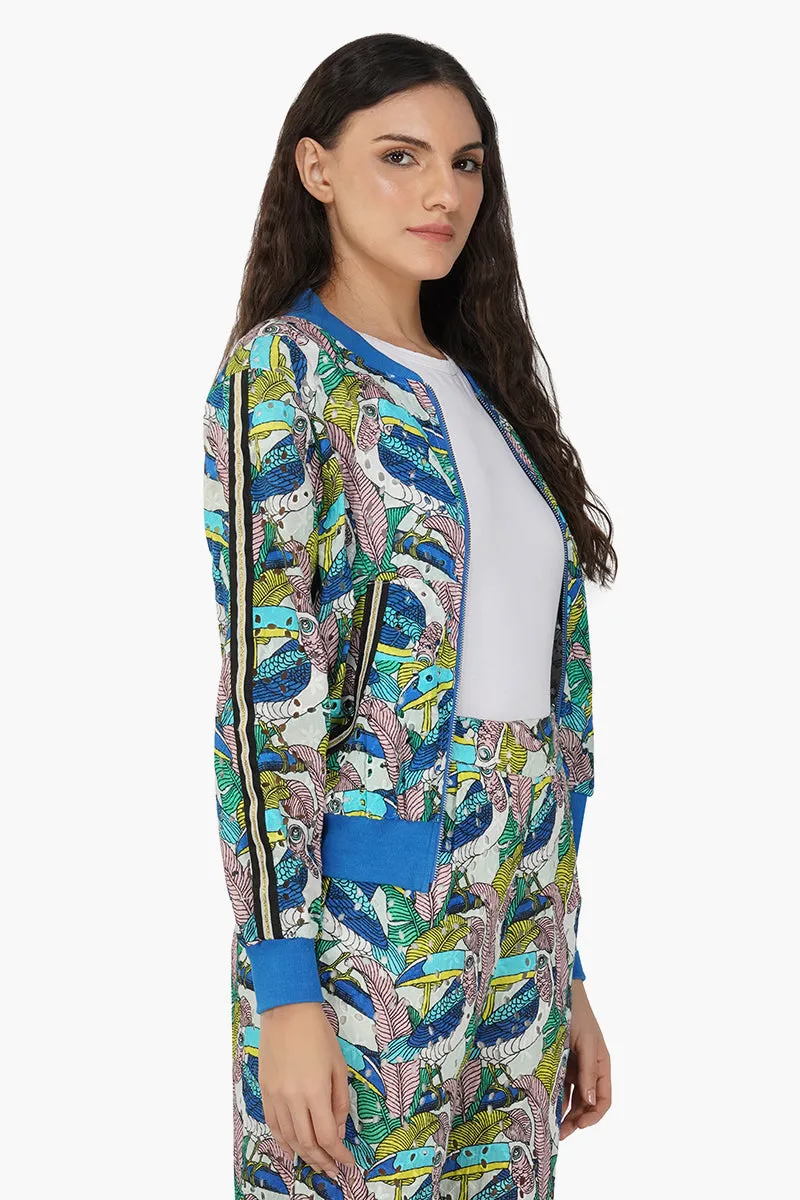 Tiffany Printed Bomber Jacket