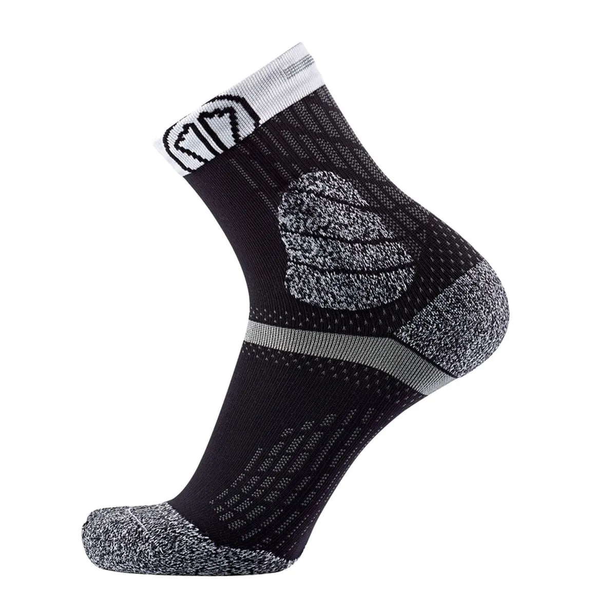 TRAIL PROTECT RUNNING SOCKS BLACK - GREY