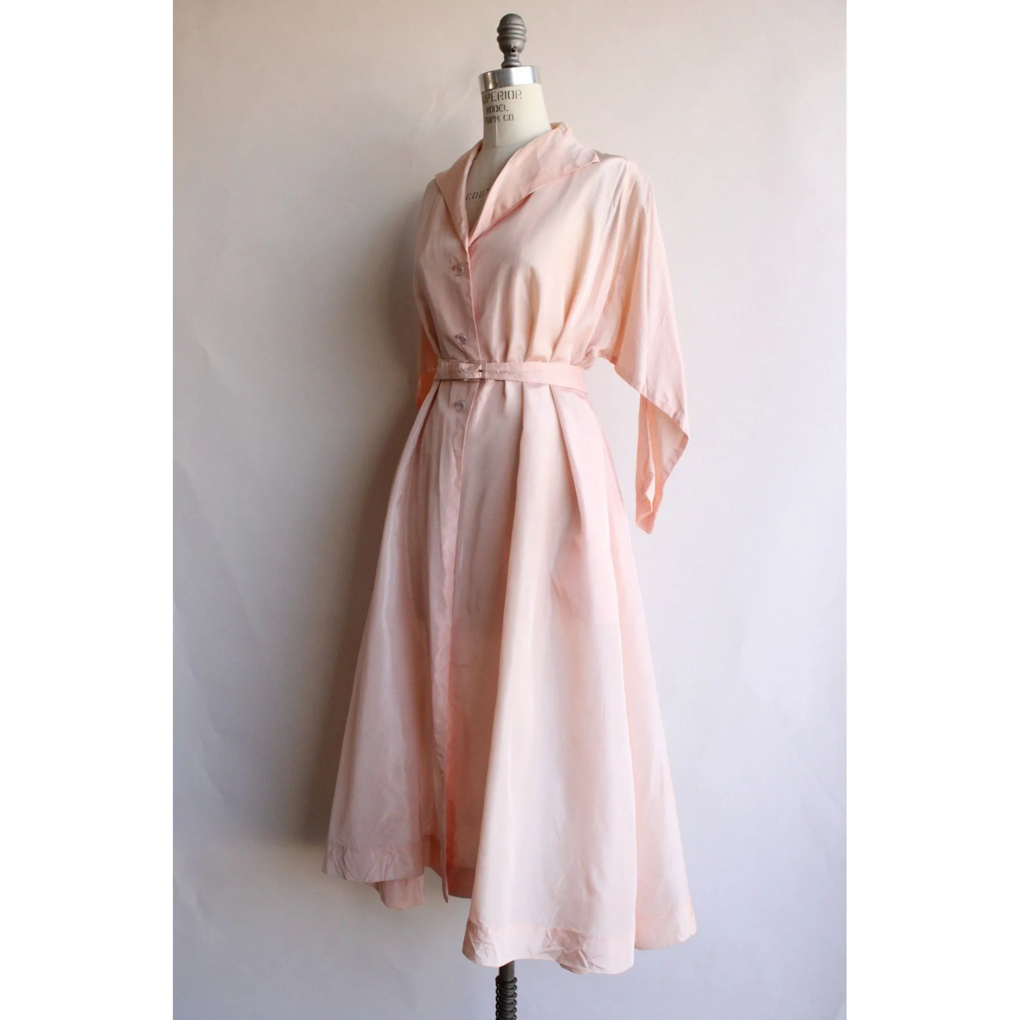 Vintage 1960s Pink Coat with Belt