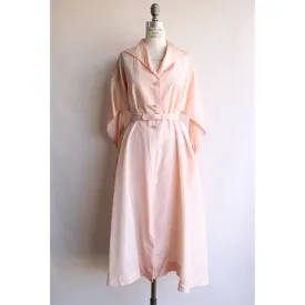 Vintage 1960s Pink Coat with Belt