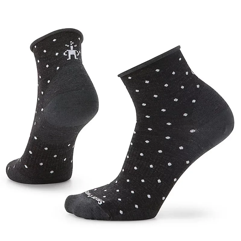 Women's Smartwool Everyday Classic Dot Zero Cushion Ankle Socks Color: Charcoal