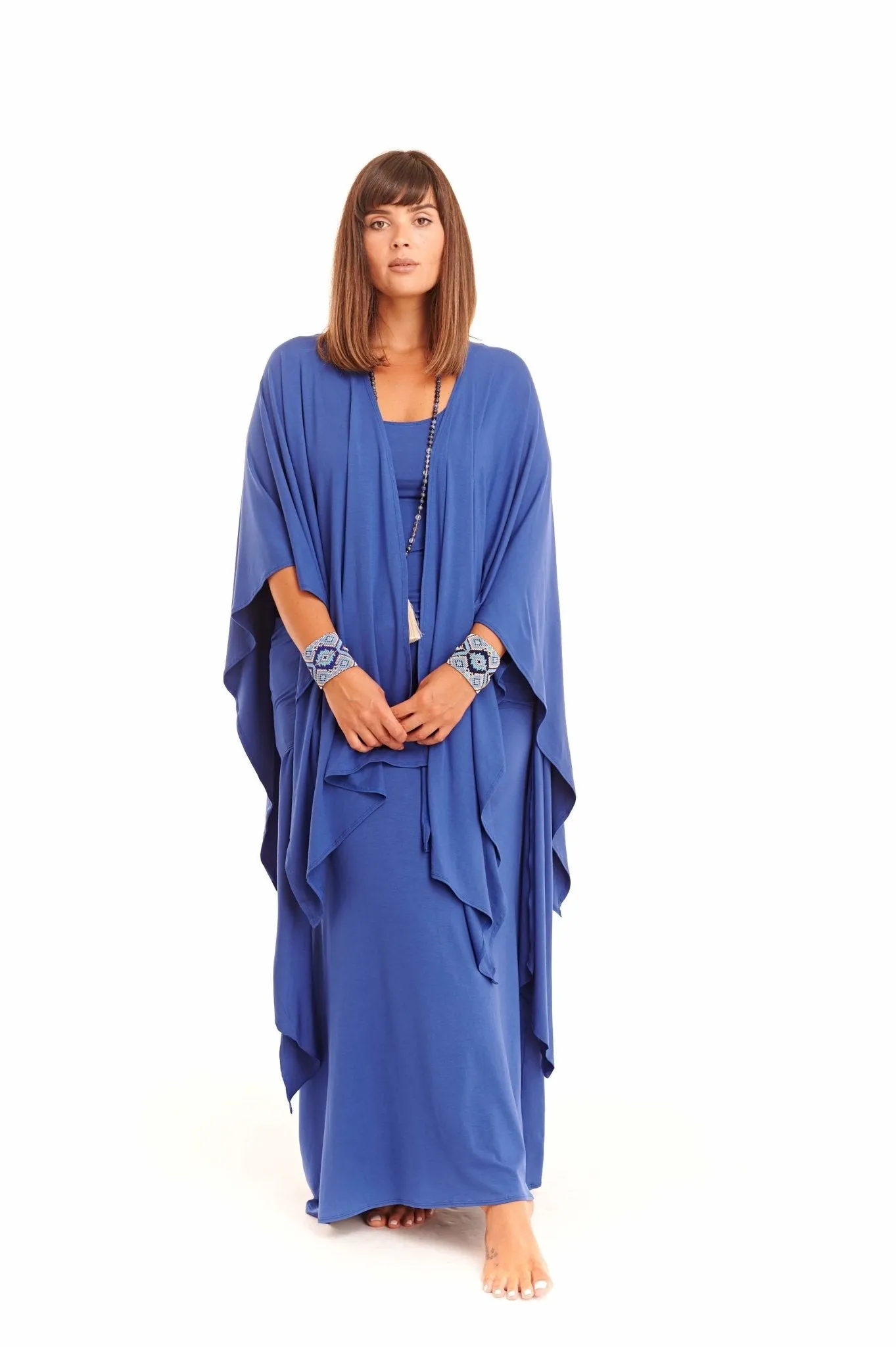 WRAP TOP COBALT BLUE