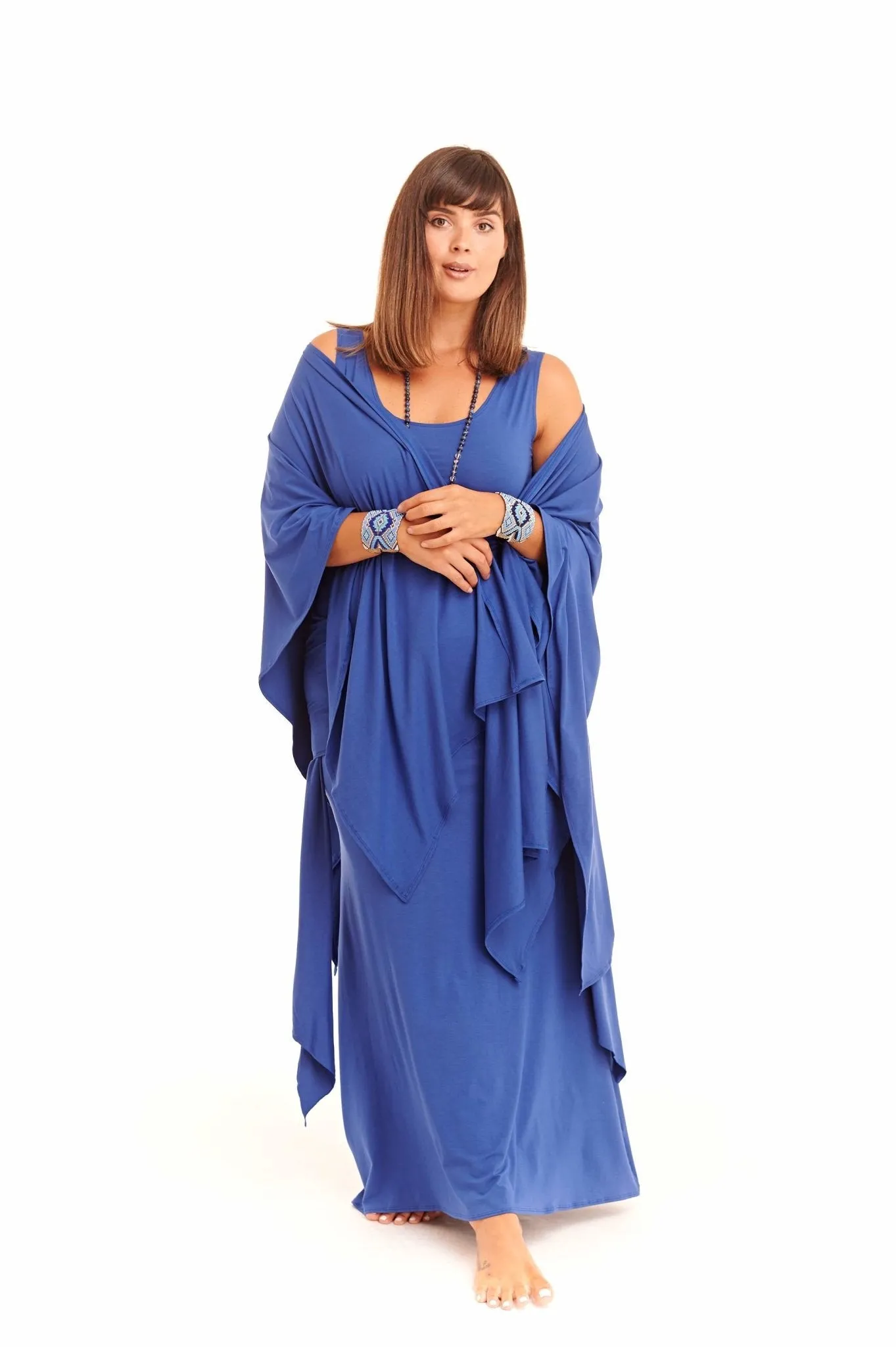 WRAP TOP COBALT BLUE