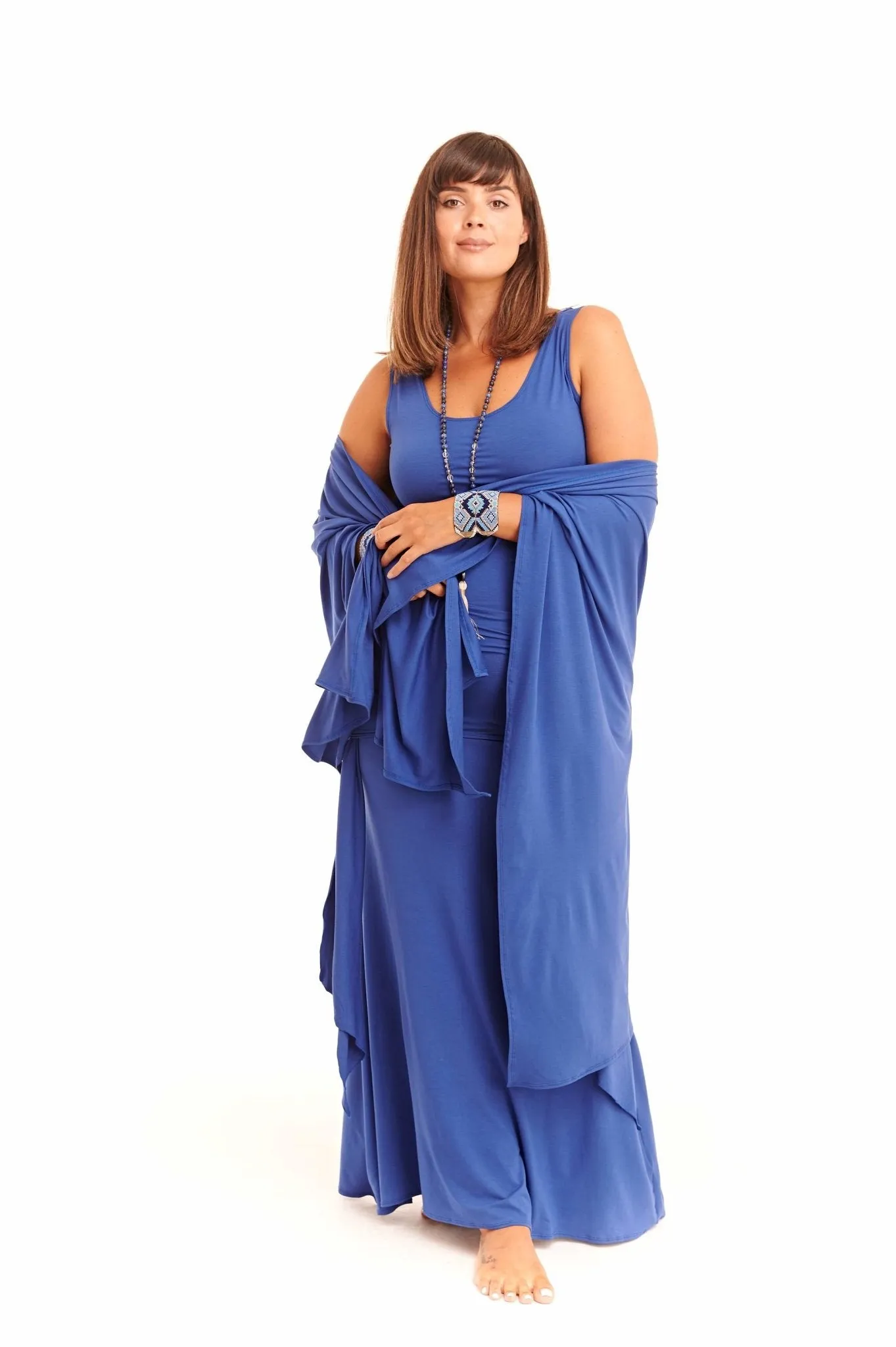 WRAP TOP COBALT BLUE