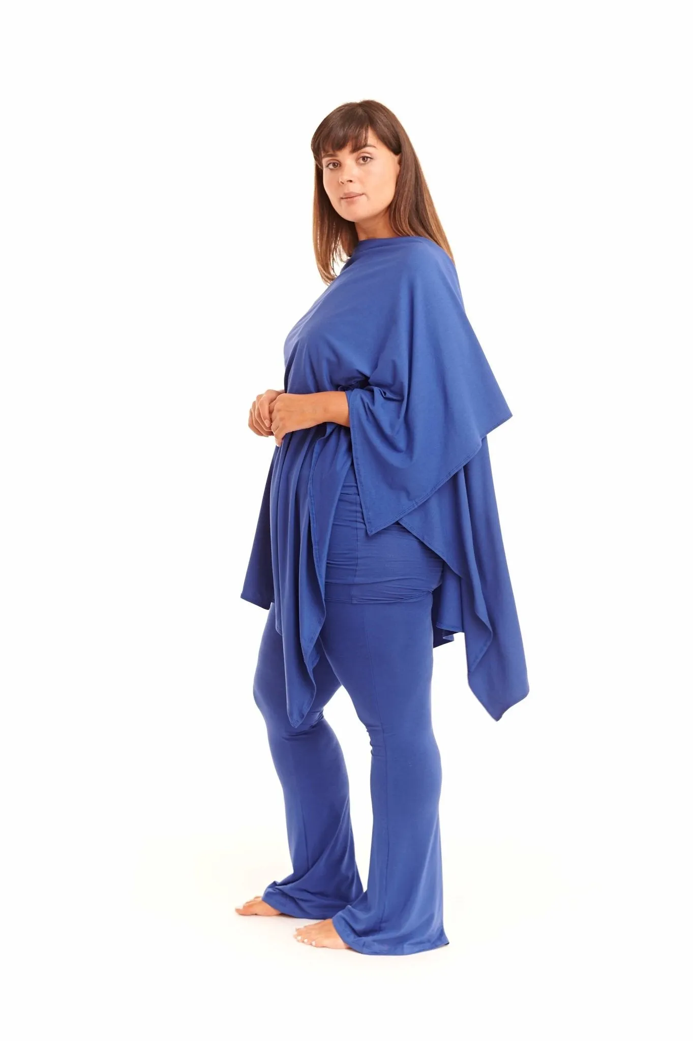 WRAP TOP COBALT BLUE